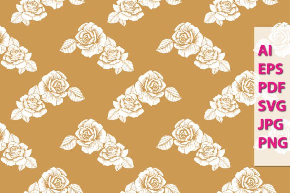 Beautiful Rose Floral Seamless Pattern