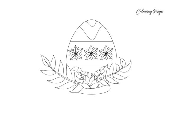 Easter Floral Concept Outline Style