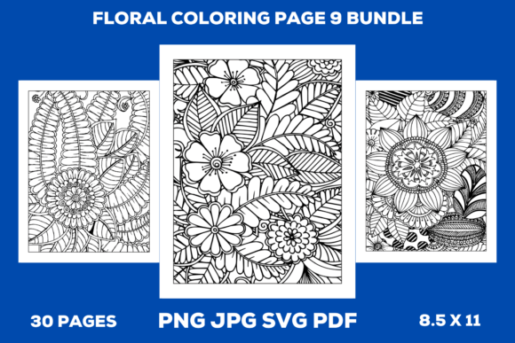 Floral Coloring Pages Bundle 9 Review
