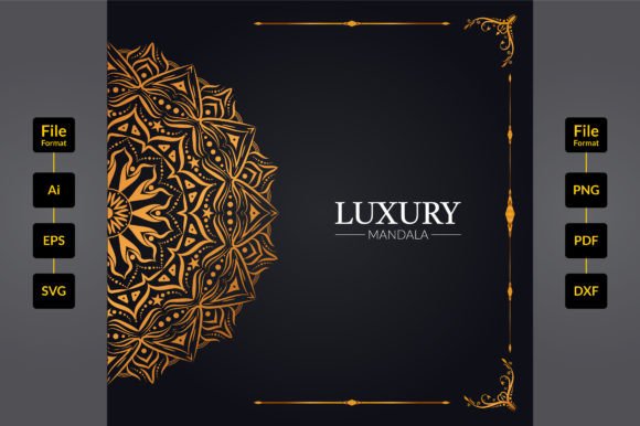 Floral Mandala Design Background