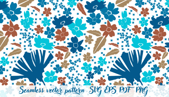 Floral Organic Vector Seamless Pattern