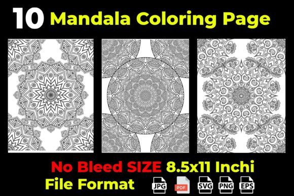 Floral Ornamental Mandala Coloring Pages