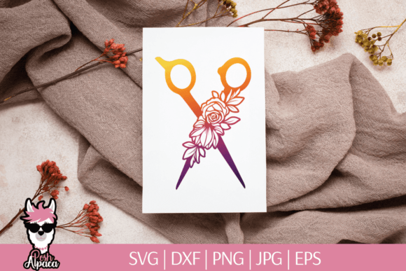 Floral Scissors, Scissors with Flowers