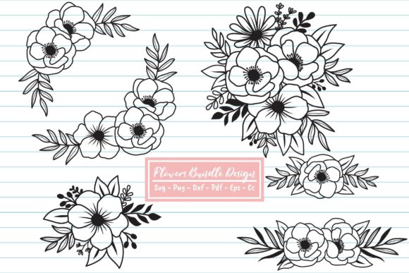 Flower SVG, Flower Bundle SVG, Florals