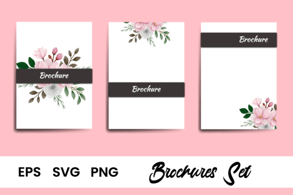 Flyer Brochure Floral Frame Magnolia
