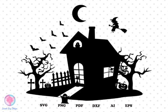 Halloween Svg, Haunted House Svg