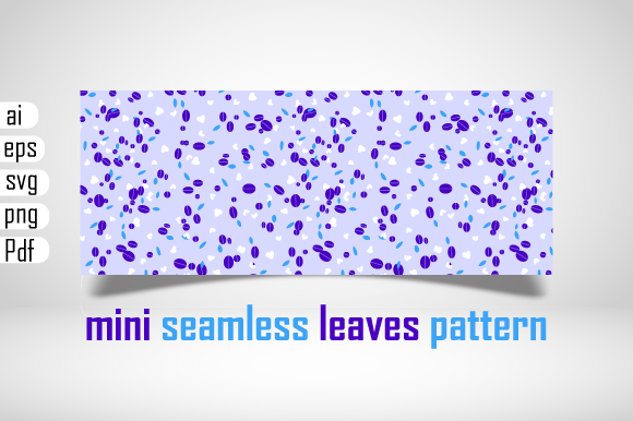Mini Seamless Floral Leaves Pattern