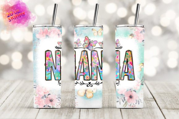 Nana Floral Butterfly Sublimation Skinny