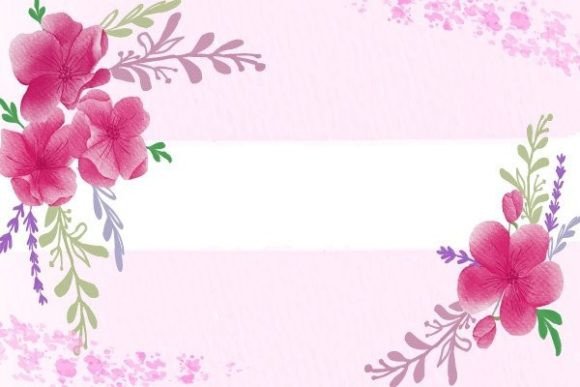 Trendy Watercolor Floral Background