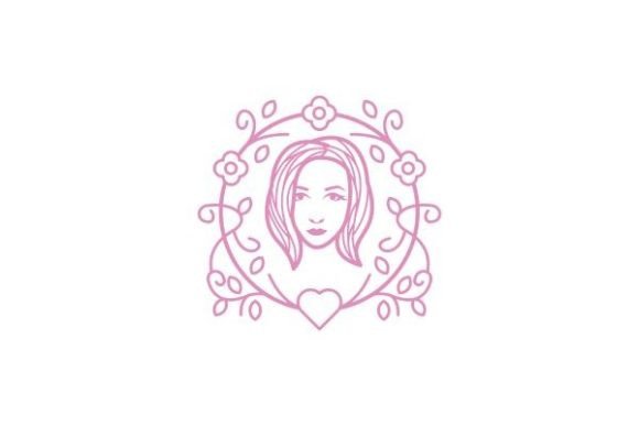 Woman Beauty Floral Logo Design